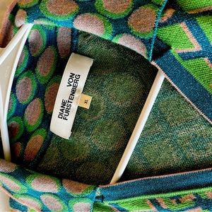 DVF Marnee Metallic Wrap Dress